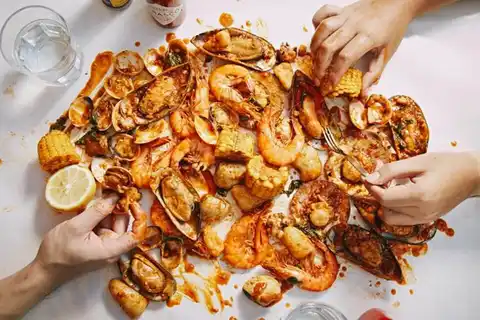 American-Style Dirty Hands Seafood